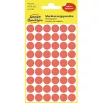 Avery Ronde etiketten diameter 12 mm, rood, 270 stuks