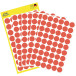 Avery Ronde etiketten diameter 12 mm, rood, 270 stuks