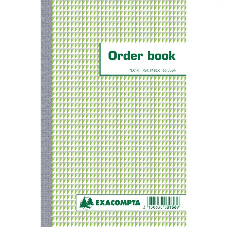 Exacompta orderbook, ft 21 x 13,5 cm,...