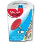 Maped Assorted Push Pins Box of 100 Pieces