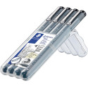 Staedtler Pigment Liner Set Stand-Up Case of 4 Pieces 0.1 0.3 0.5 0.7 mm