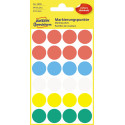 Avery Etiquettes ronds diamètre 18 mm, couleurs assorties, 96 pièces