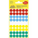 Avery Ronde etiketten diameter 12 mm, geassorteerde kleuren, 270 stuks