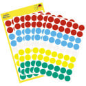 Avery Ronde etiketten diameter 12 mm, geassorteerde kleuren, 270 stuks