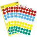 Avery Ronde etiketten diameter 12 mm, geassorteerde kleuren, 270 stuks