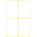 Avery Etiquettes blanches ft 54 x 35 mm (l x h), 24 pièces