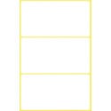Avery Etiquettes blanches, ft 76 x 39 mm, 18 pièces
