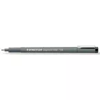 Staedtler Pigment Liner 308 Fineliner, Round Tip, 1.0 mm Line Width, Black
