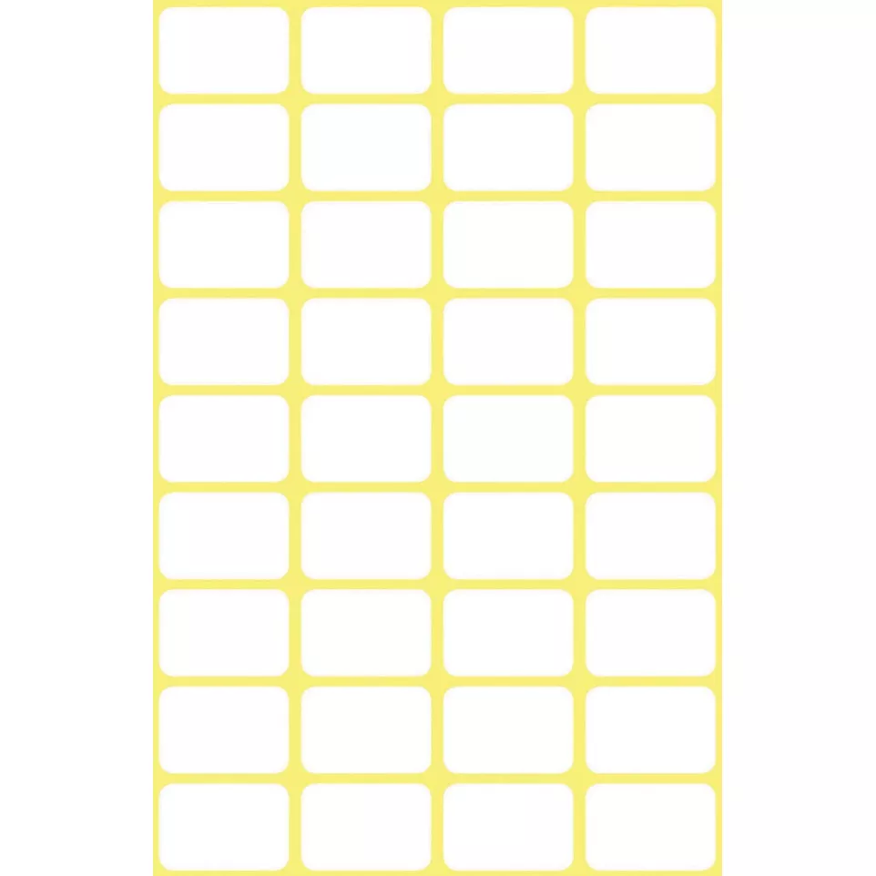 Avery Dennison White Labels Sheet 18...