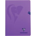Clairefontaine cahier mimesys pour ft A4, 80 pages, couverture en PP, ligné, couleurs assorties