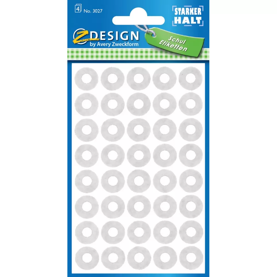 Avery Reinforcement Rings, White