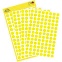 Avery Round Labels 8 mm Diameter Yellow Pack of 416