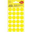 Avery Dennison Round Yellow Labels 18 mm Diameter Pack of 96