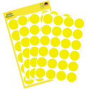Avery Dennison Round Yellow Labels 18 mm Diameter Pack of 96