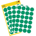 Avery Etiquettes ronds diamètre 18 mm, vert, 96 pièces
