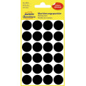 Avery Dennison Round Labels 18 mm Black Pack of 96