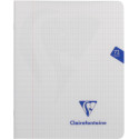 Clairefontaine schrift mimesys voor ft A5, 72 bladzijden, kaft in PP, geruit 4 x 8, geassorteerde kleuren