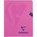 Clairefontaine schrift mimesys voor ft A5, 72 bladzijden, kaft in PP, geruit 4 x 8, geassorteerde kleuren