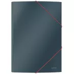 Leitz Cosy elastomap met 3 kleppen, uit karton, ft A4, grijs