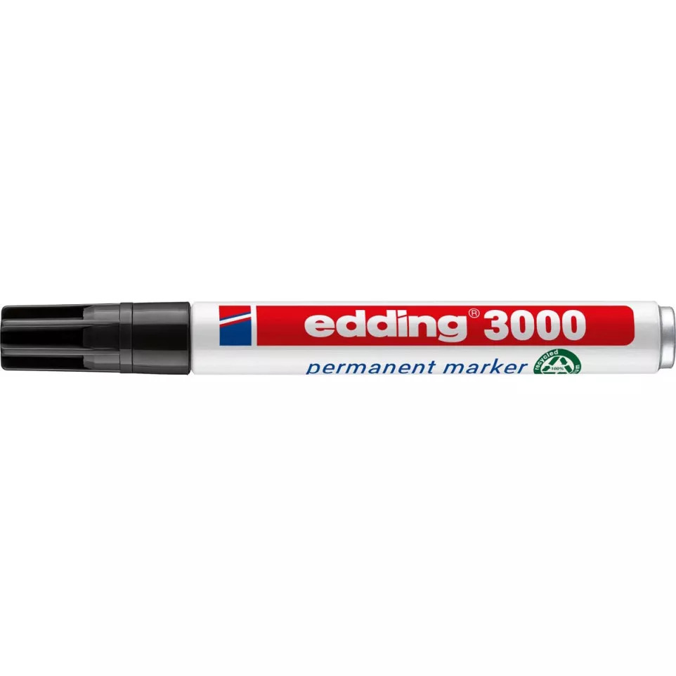 Edding marqueur permanent, 3000, noir