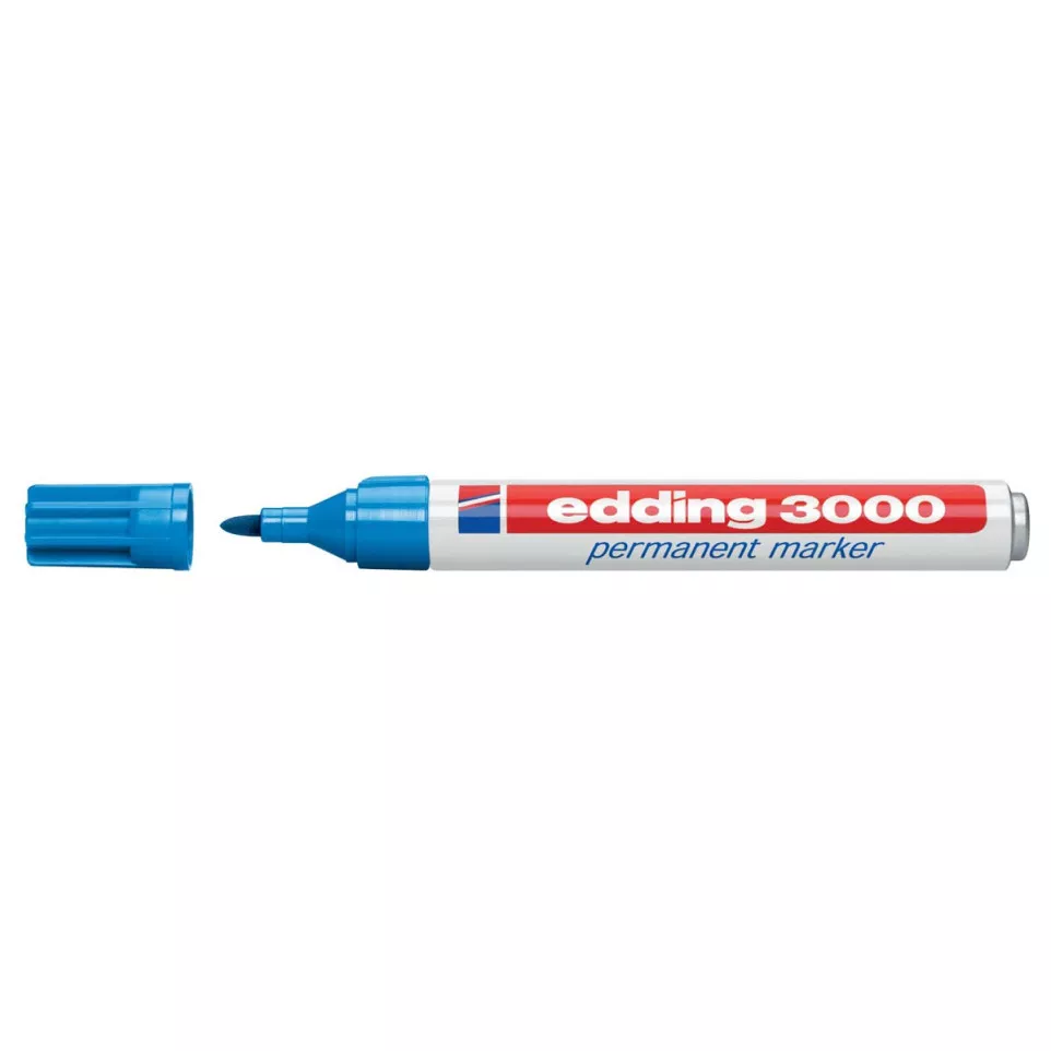 Edding permanent marker 3000 lichtblauw