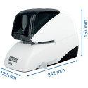 Rapid R5050e Electric Stapler, 50 Sheets, White and Black