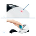 Rapid R5050e Electric Stapler, 50 Sheets, White and Black