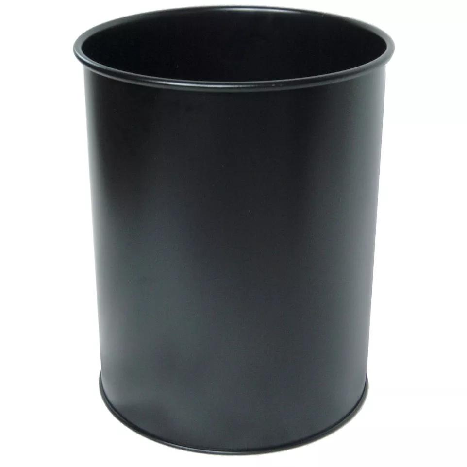Durable Black Wastepaper Basket