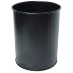 Durable Black Wastepaper Basket