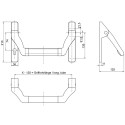 GU Euro Profile Panic Exit Mechanism Aluminum F1 without Oval Bar / pc