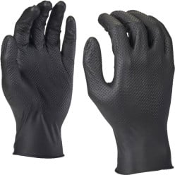 Milwaukee Nitrile Disposable Gloves with Grip 11/XXL Box of 50 Pieces