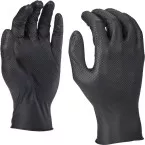 Gants jetables nitrile avec grip Milwaukee 9/L / 50pce
