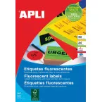 Apli Fluorescent Labels 64 x 33.9 mm (w x h) Orange
