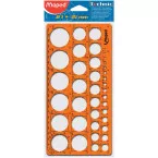 Maped gabarit de cercles, sous sachet de protection brochable