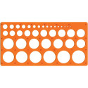 Maped Circle Template, Protective Pouch, Fileable
