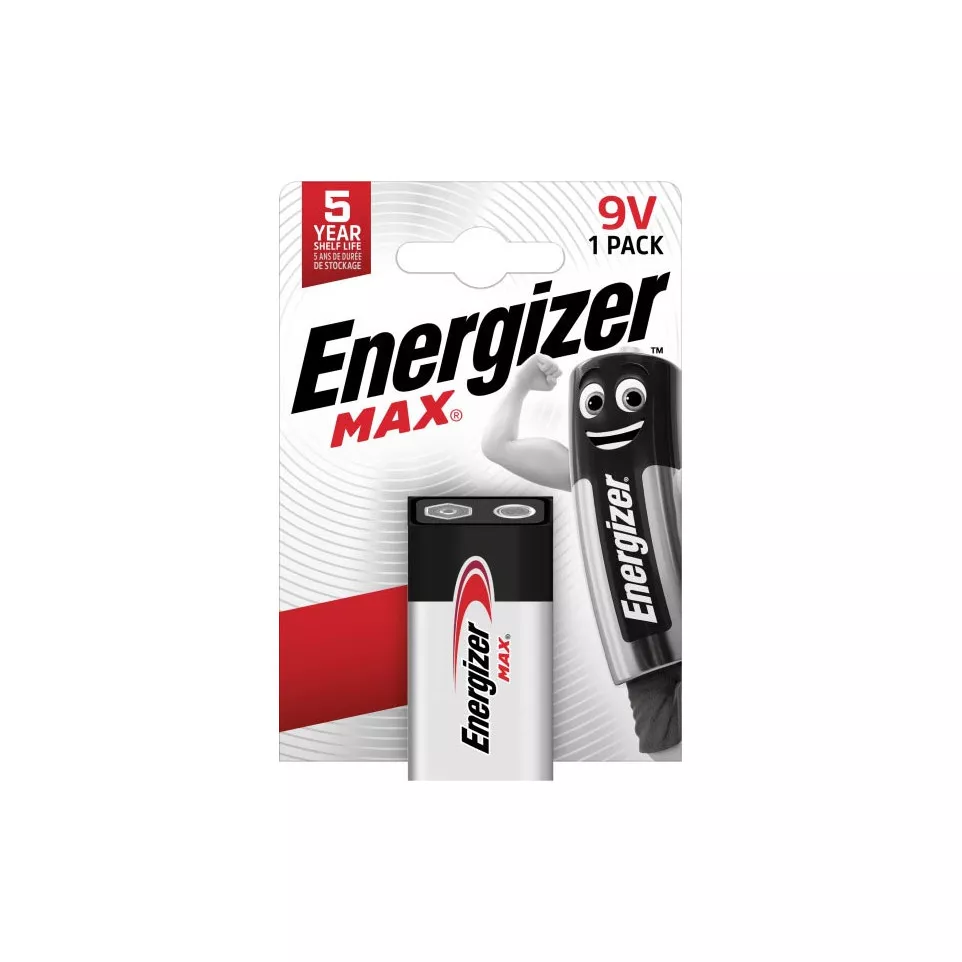 Energizer pile Max 9V, sous blister