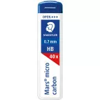 Staedtler Mars micro mines, 0,7 mm, HB, étui de 40 pièces