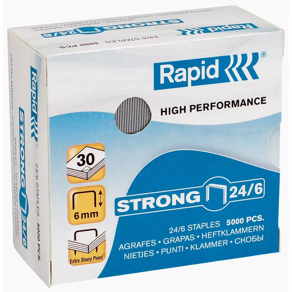 Rapid Staples 24/6 Galvanized Box of...