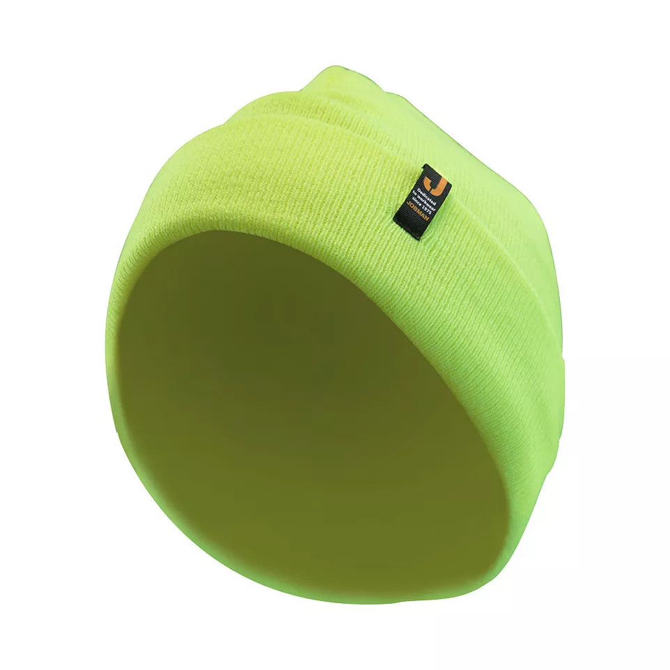 Jobman Yellow Ribbed Acrylic Beanie...