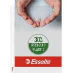 Esselte Quality A4 Punched Pocket, Made from 30% Pre-Consumer Recycled Plastic