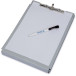 MAULcase A4 Aluminum Portrait Clipboard with Storage Compartment, Bottom Hinge