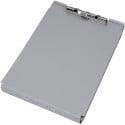 MAULcase A4 Aluminum Portrait Clipboard with Storage Compartment, Bottom Hinge