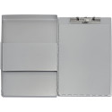 MAULassist klembordkoffer aluminium A4 staand, draait linksom open (zijkant)
