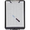 MAUL Slim Clipboard with Narrow Compartment PP A4 Portrait 34.5x24.2x3.3cm Black