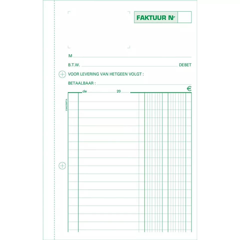 Exacompta factures, ft 21 x 13,5 cm,...