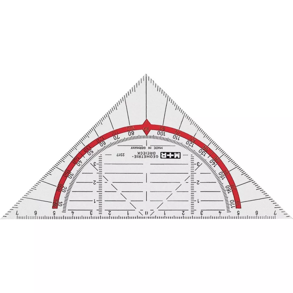 M+R geodriehoek, ft 16 cm