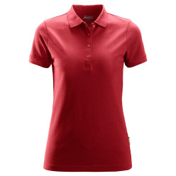 Damespolo Snickers 2702 rood XXL met korte mouwen / pce