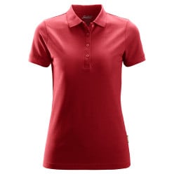 Polo manches courtes femme Snickers 2702 rouge XXL / pce