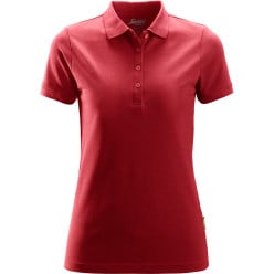 Polo manches courtes femme Snickers 2702 rouge M / pce