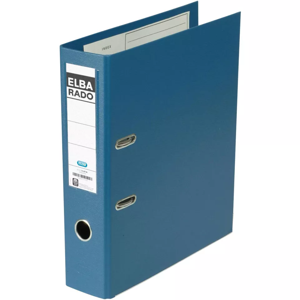 Elba Rado Plast ordner, blauw, rug...